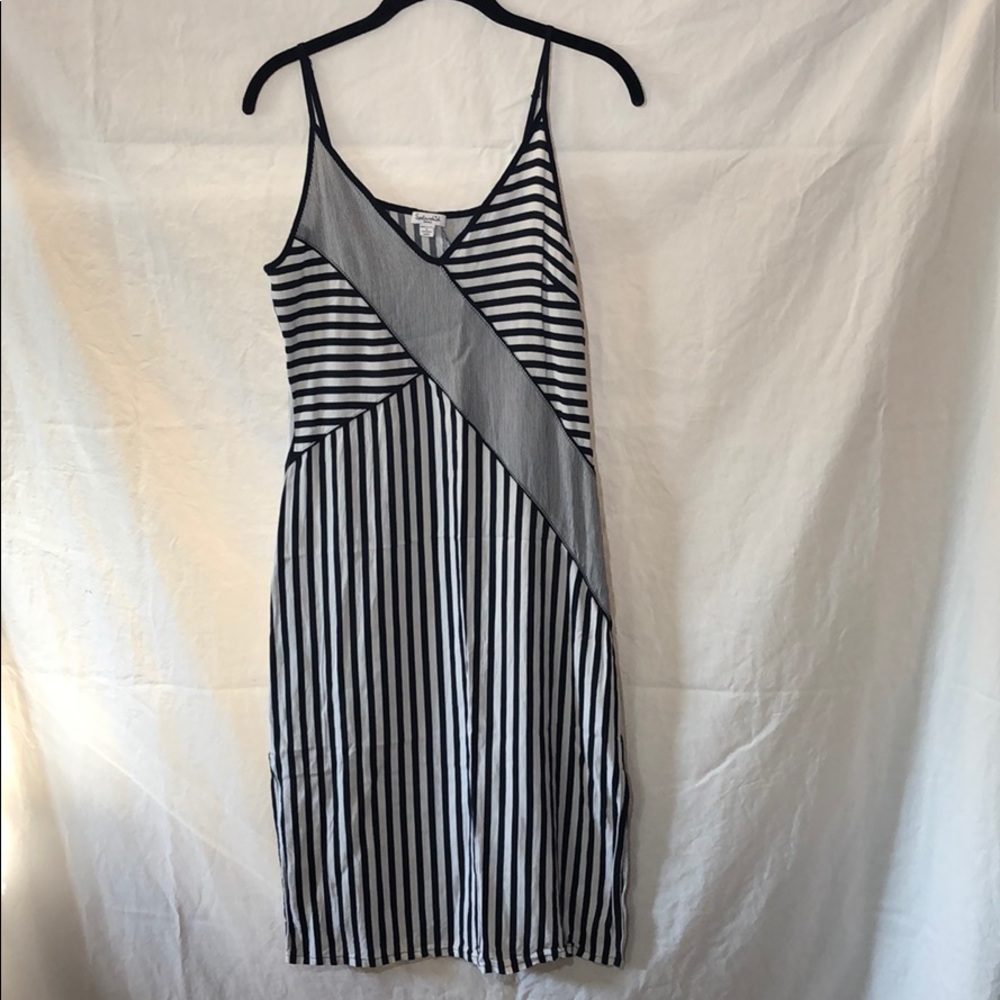 Splendid striped spaghetti strap dress stripes S